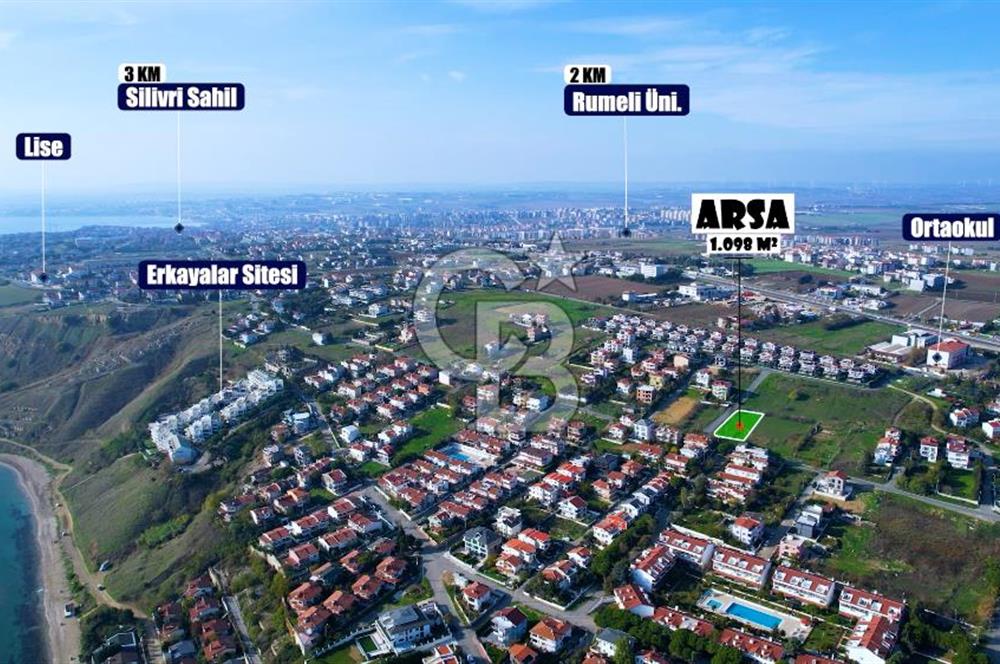 Silivri Cumhuriyet Mh. Deniz Manzaralı Satılık Köşe Parsel Arsa