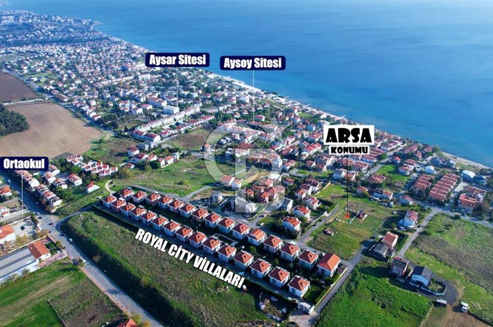 Silivri Cumhuriyet Mh. Deniz Manzaralı 406 m2 Villa İmarlı Arsa