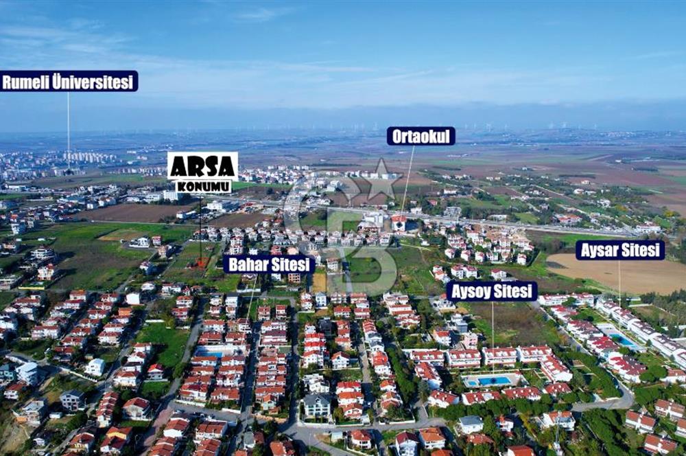 Silivri Cumhuriyet Mh. Deniz Manzaralı 406 m2 Villa İmarlı Arsa