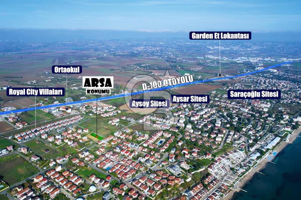 Silivri Cumhuriyet Mh. Deniz Manzaralı Satılık Köşe Parsel Arsa