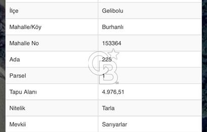 Gelibolu Burhanlı'da Kaçırılmayacak Arazi Fırsatı!-Acil Satılık.