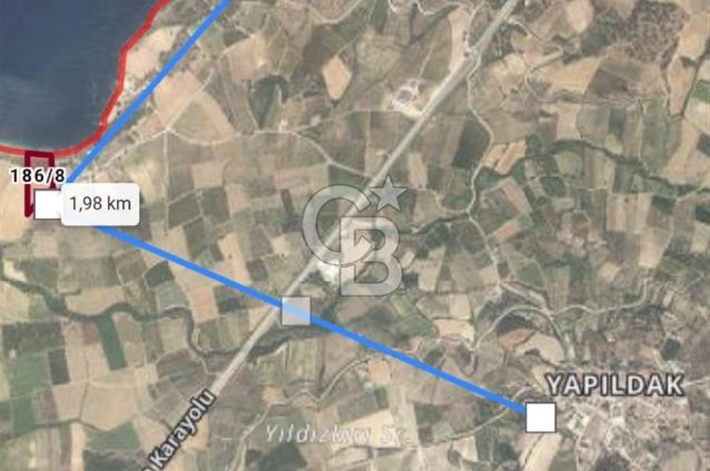 Çanakkale Merkez Yapıldak denize sıfır acil satılık 250 m2 hisse
