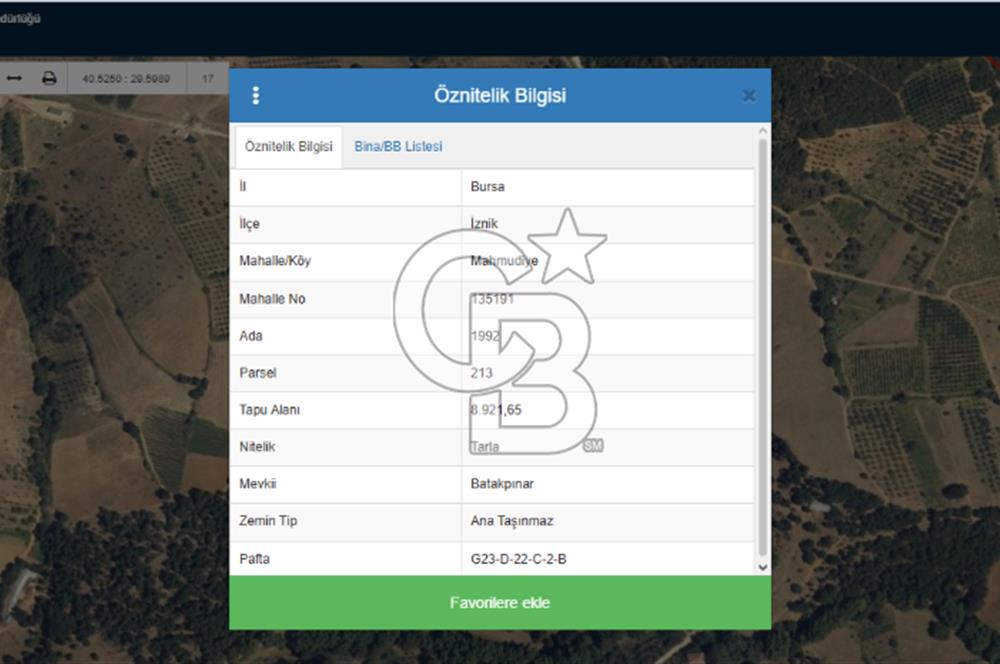 İznik Mahmudiyede Kaçırılmayacak Fırsat! 8.921 m² Satılık Arazi