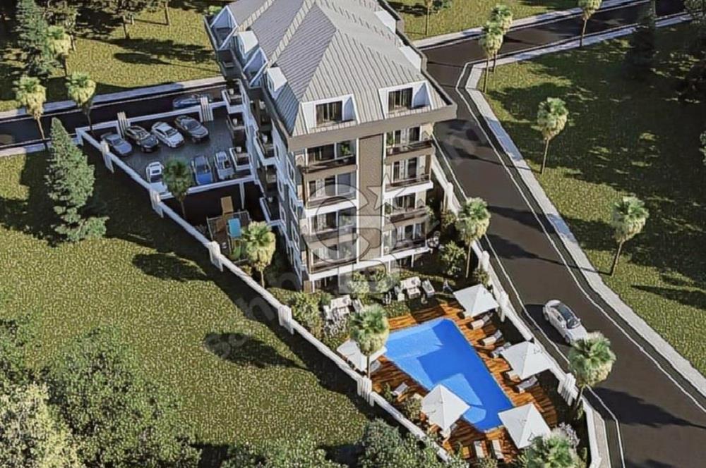 ANTALYA Alanya Payallar Butik Havuzlu BİNA 1+1 daire Hemen Tapu