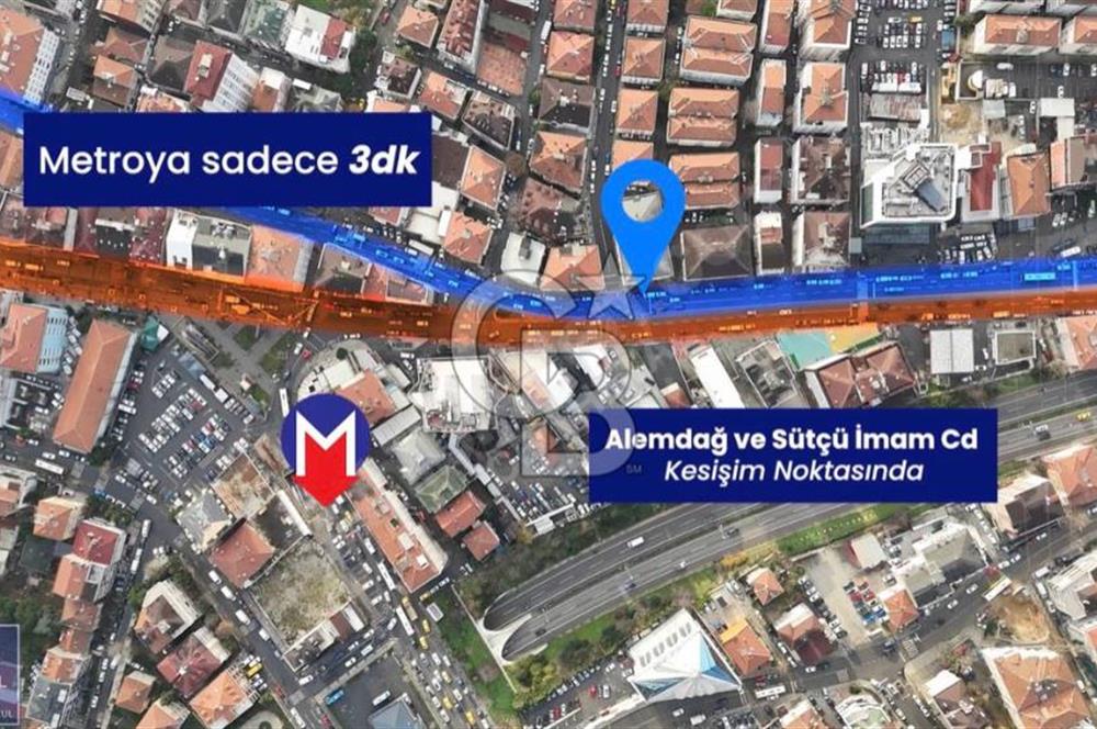 CB Theta'dan Alemdağ Caddesi Üzerinde 700 m² Kiralık Dükkan