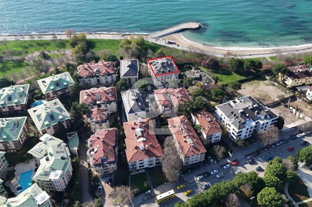 CADDEBOSTAN YALI PARSELİNDE DENİZ MANZARALI 260M2 NET 5+1 KİRALIK DAİRE