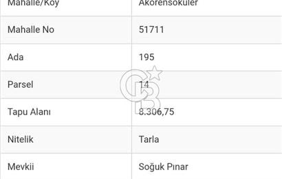 Bartın İli Ulus İlçesi Akörensöküler Köyü’nde Satılık Tarla