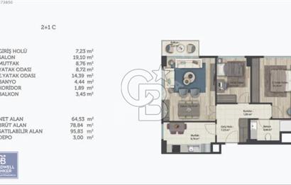  Avrasya Konutları 2 Sitesinde Kiralık 2+1 Daire