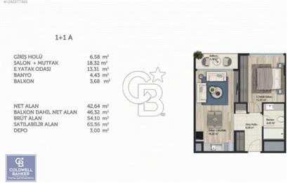 Avrasya Konutları 2 Sitesinde Kiralık 1+1 Daire