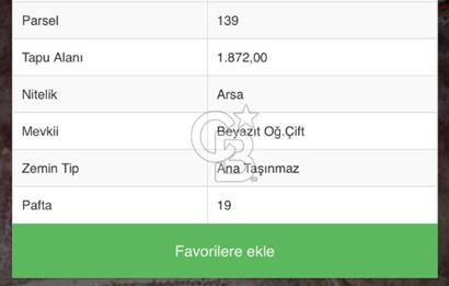 YOZGAT YERKÖY KARACAŞARDA 1800 M2 YOZGAT -ANKARA OTOYOLU YANINDA