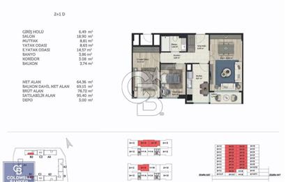 Avrasya Konutları 2 Sitesinde Kiralık 2+1 Daire