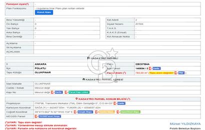ANKARA TEMELLİ OLUKPINAR'DA SATILIK İMARLI ARSA