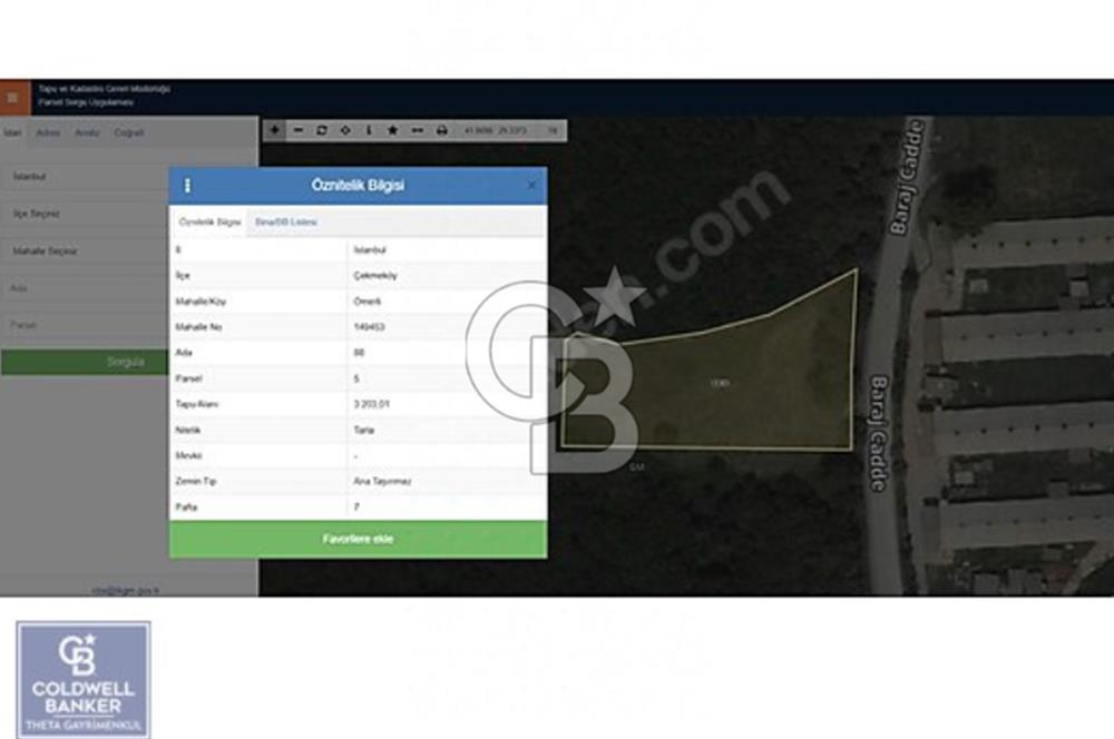 Çekmeköy Ömerli Ticari İmarlı Satılık Arsa