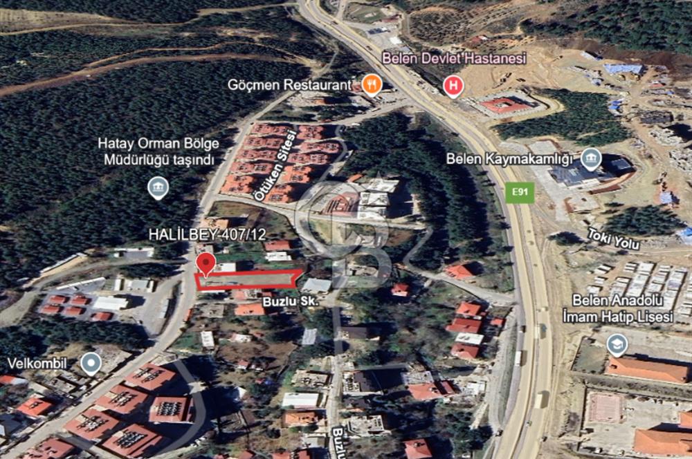 BELEN-HALİLBEY'DE CADDEYE SIFIR *KONUT İMARLI* SATILIK ARSA