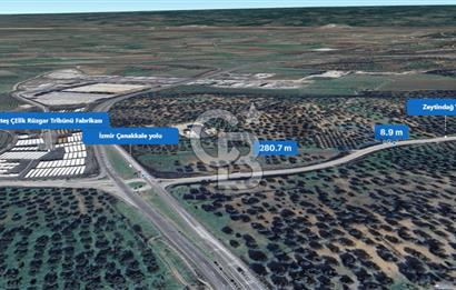 İzmir Bergama İzmir Çanakkale Yoluna 100 m Satılık Zeytinlik