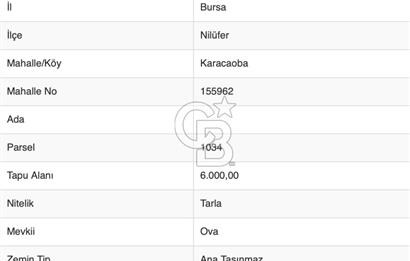 CB BLACK'TAN KARACAOBA'DA DEĞERLİ TARLA