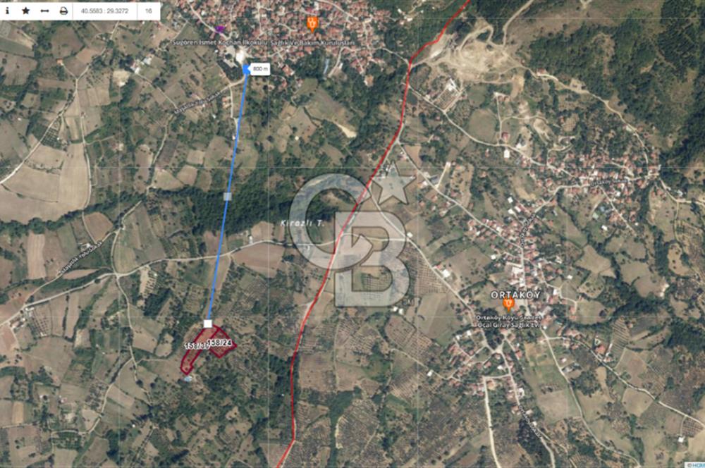 YALOVA MERKEZ SUGÖREN'DE SATILIK GENİŞ TARLA VE RESMİ KONUT