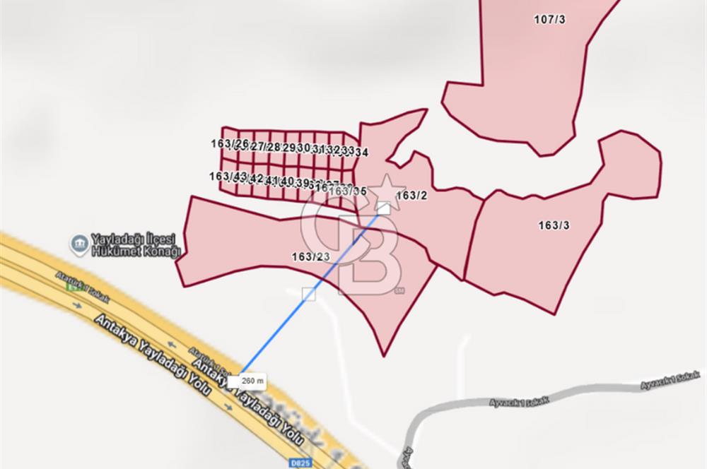 YAYLADAĞI-ÇABALA'DA *İMARLI* MÜSTAKİL-MERKEZE YAKIN SATILIK ARSA