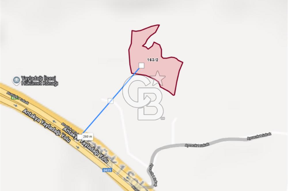 YAYLADAĞI-ÇABALA'DA *İMARLI* MÜSTAKİL-MERKEZE YAKIN SATILIK ARSA