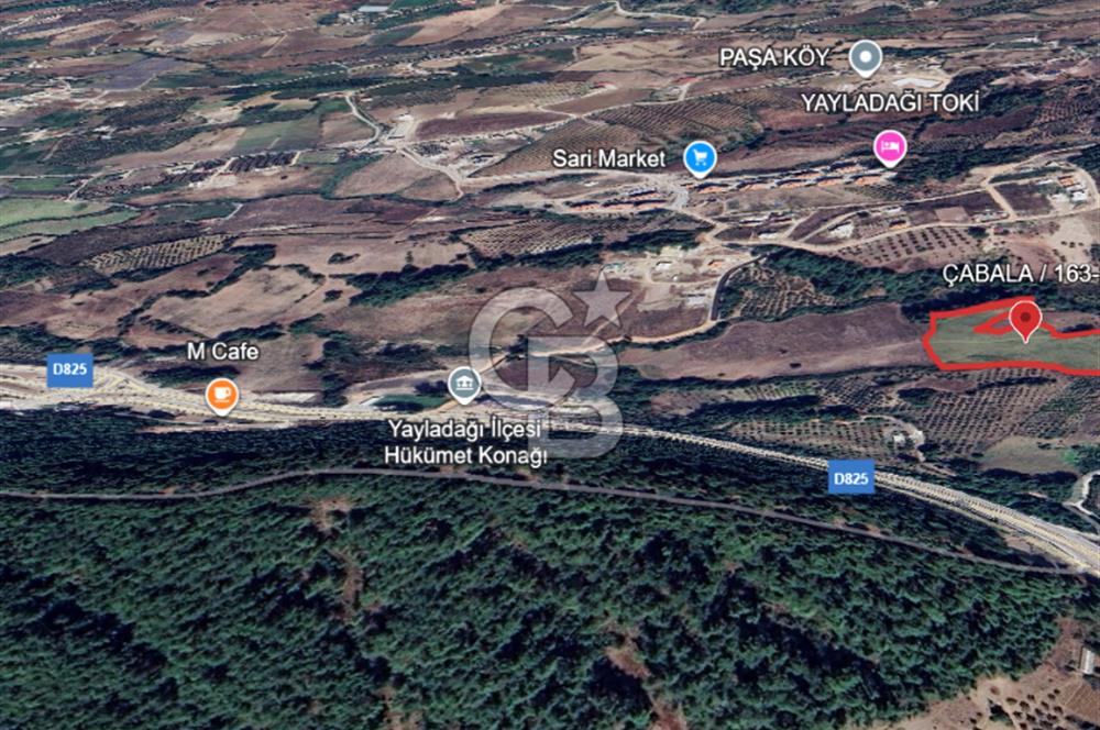 YAYLADAĞI-ÇABALA'DA *İMARLI* MÜSTAKİL-MERKEZE YAKIN SATILIK ARSA