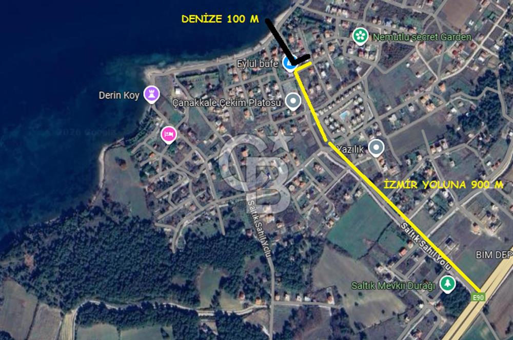 Çanakkale Yapıldak Sahilde Müstakil Tapulu Arsa