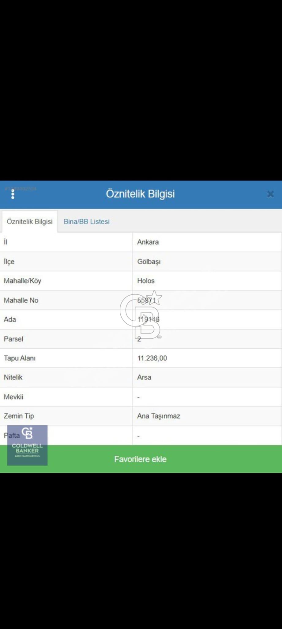 Gölbaşı Günalan (Holos) da Satılık 500 M2 Hisse 1 Emsal