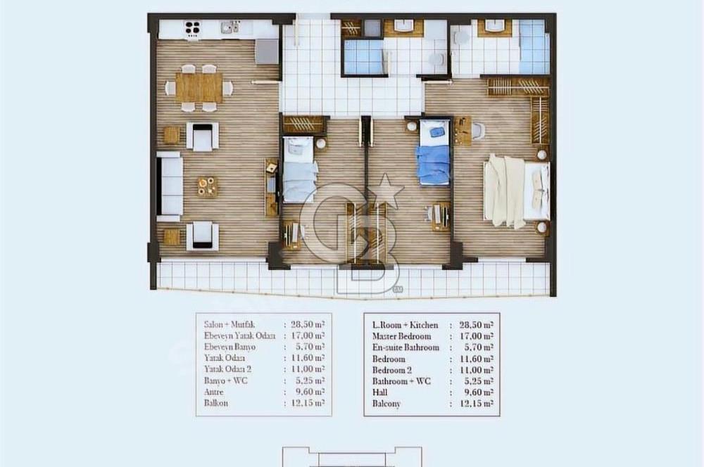 İzmit'te Muhteşem Manzaralı 3+1