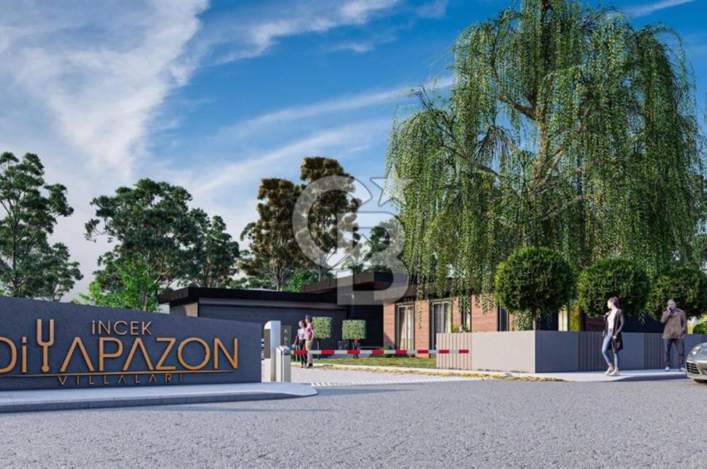 TAKASA AÇIK/İNCEK'TE/ULTRA LÜKS/HAVUZ VE ATEŞ ÇUKURLU/5+1 VİLLA