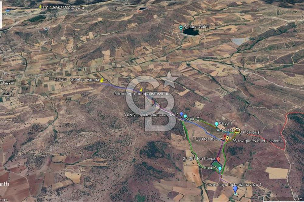 MANİSA KULA 165 DÖNÜM /CHANDLER CEVİZ VE ANJELİK ERİK BAHÇESİ