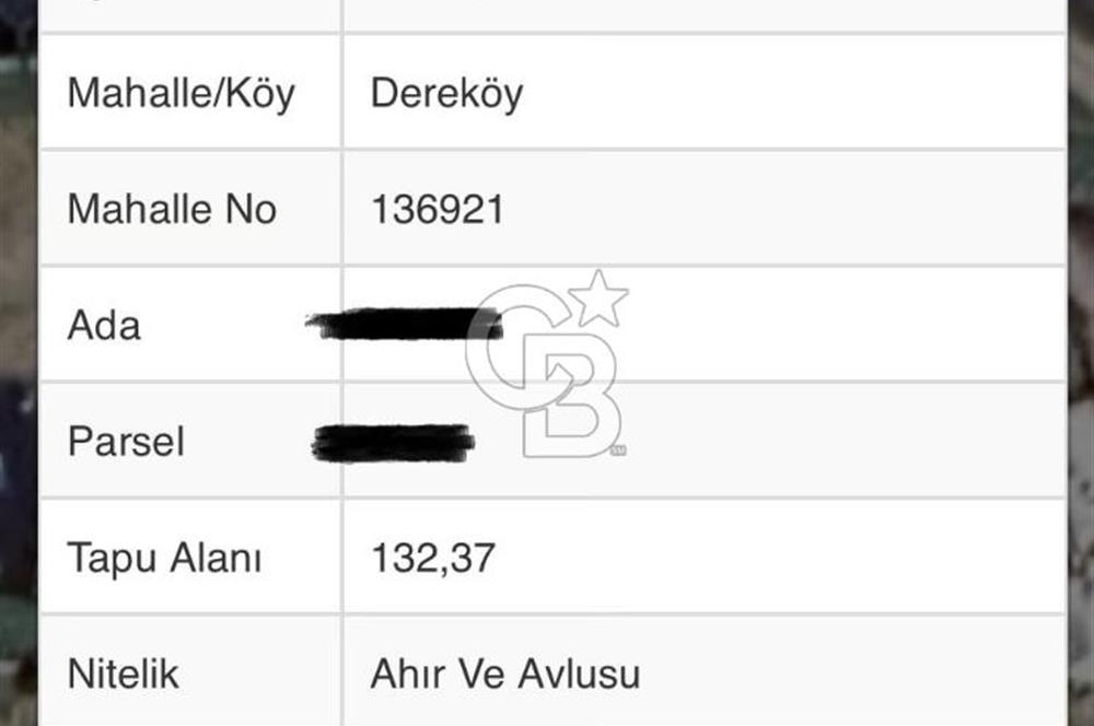İÇİNDE TESCİLLİ BİNA BULUNAN 132 M2 ARSA