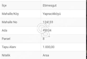 Yapracık ta Satılık Tek Tapu Arsa - 2 - 330580