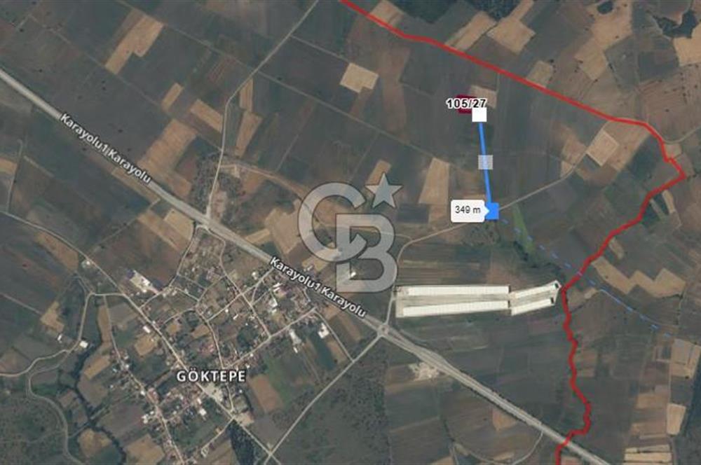 ÇANAKKALE BİGA GÖKTEPE KÖYÜNDE SATILIK 3191 M2 TARLA