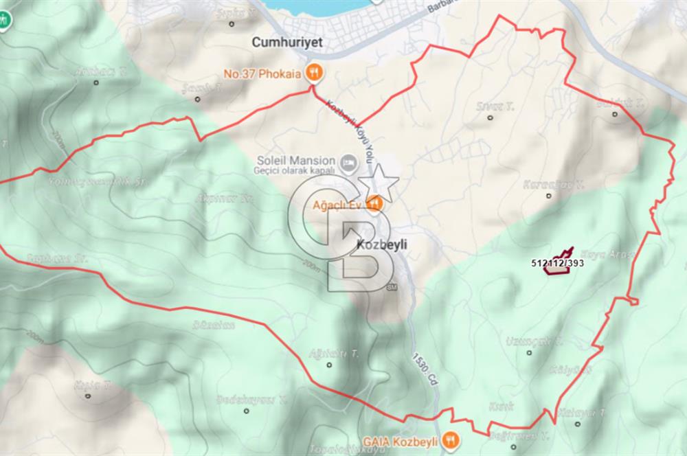 MUSELAND - FOÇA KOZBEYLİ'DE HİSSE TAPULU SATILIK TARLA