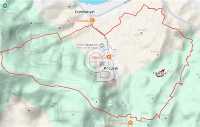 MUSELAND - FOÇA KOZBEYLİ'DE HİSSE TAPULU SATILIK TARLA