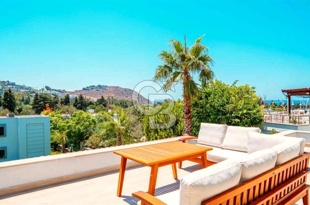 Bodrum Gümüşlük'te Havuzlu Lüks 3+1 Eşyalı Satılık Villa