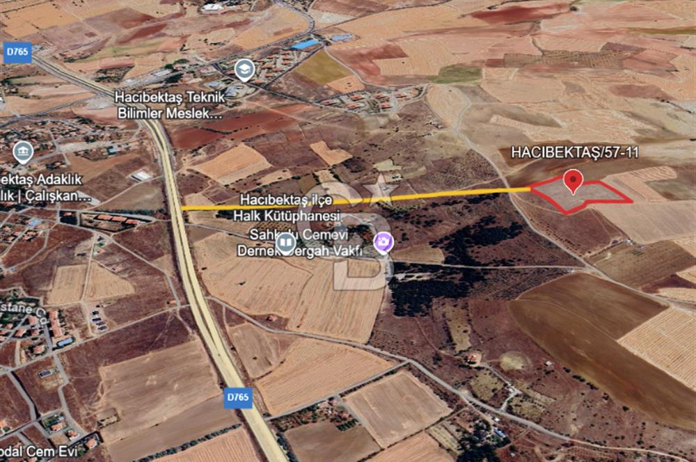 NEVŞEHİR-HACIBEKTAŞ'DA 17 DÖNÜM *İMARA YAKIN* SATILIK TARLA