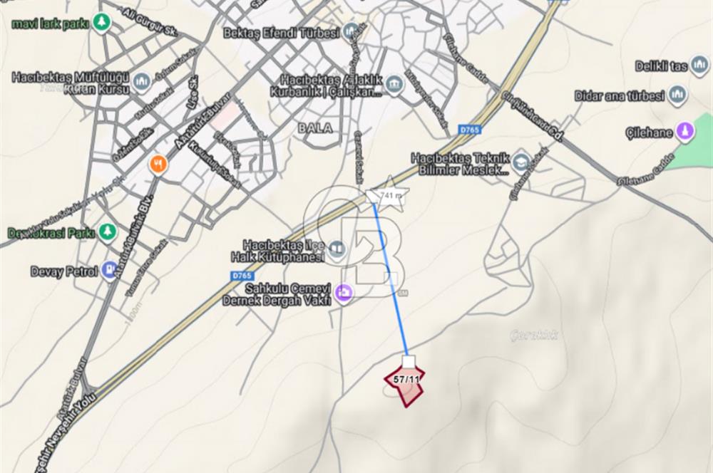 NEVŞEHİR-HACIBEKTAŞ'DA 17 DÖNÜM *İMARA YAKIN* SATILIK TARLA