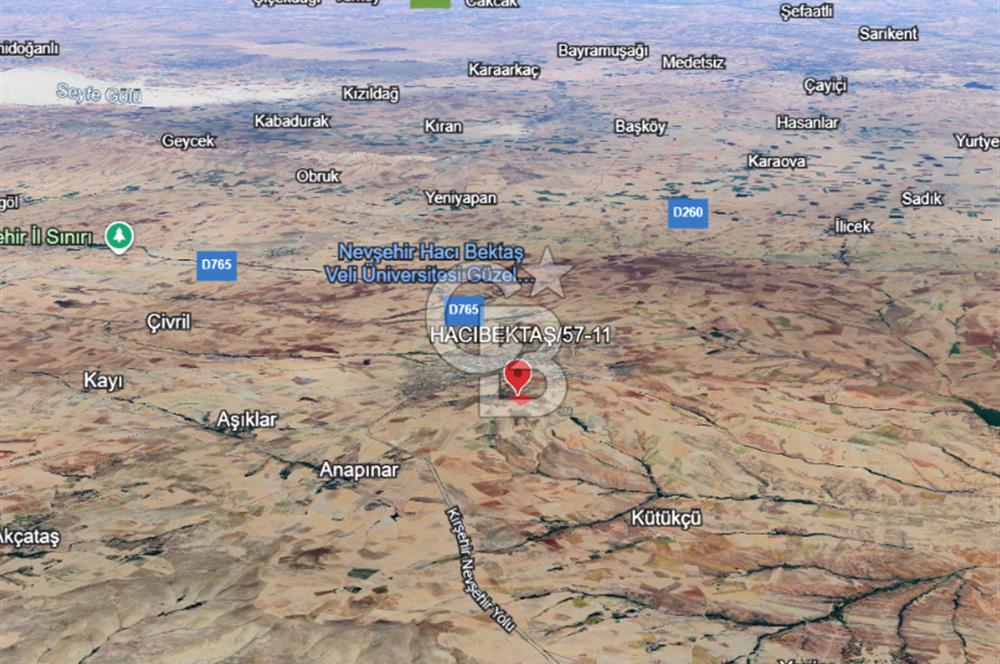 NEVŞEHİR-HACIBEKTAŞ'DA 17 DÖNÜM *İMARA YAKIN* SATILIK TARLA