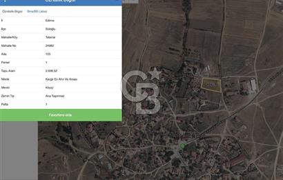 EDİRNE SÜLOĞLU TATARLAR KÖYİÇİ MEVKİİ SATILIK ARSA ! 