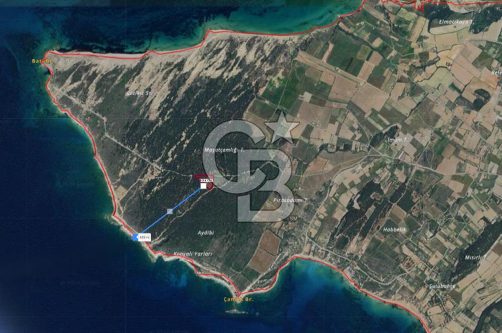 BOZCAADA CUMHURİYET MAH DENİZE YAKIN 14.387 m² SATILIK ARAZİ