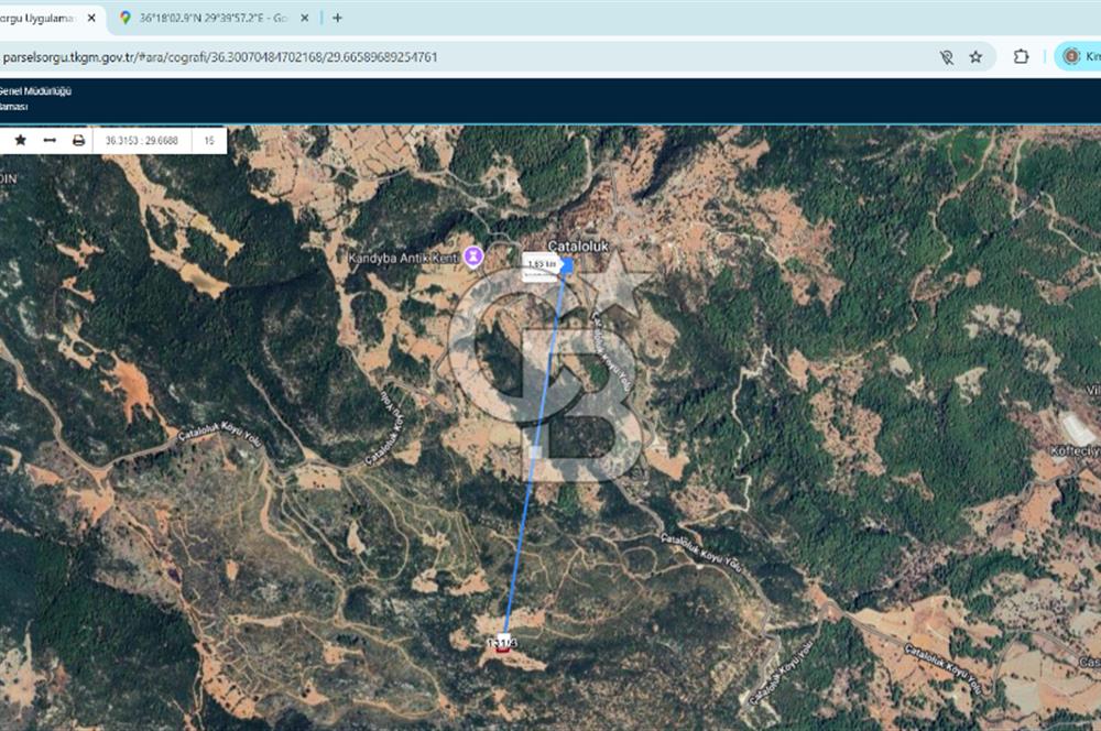 CB CLASS ANTALYA KAŞ ÇATALOLUKDA 2736m2 YATIRIMLIK FIRSAT ARAZİ
