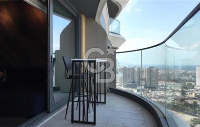 Folkart Vega’da Satılık 1+1 Lüks Eşyalı Yüksek Kat Full Deniz Manzaralı Daire 