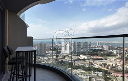 Folkart Vega’da Satılık 1+1 Lüks Eşyalı Yüksek Kat Full Deniz Manzaralı Daire 