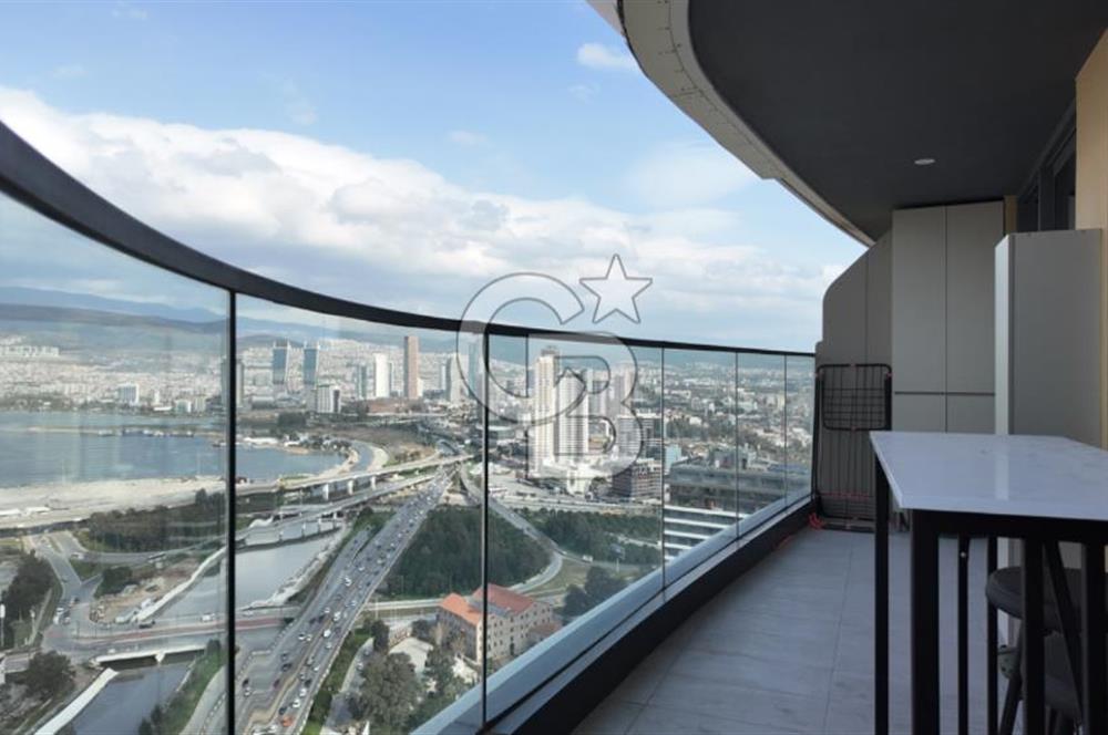 Folkart Vega’da Satılık 1+1 Lüks Eşyalı Yüksek Kat Full Deniz Manzaralı Daire 