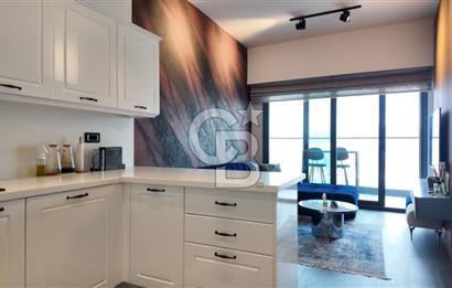 Folkart Vega’da Satılık 1+1 Lüks Eşyalı Yüksek Kat Full Deniz Manzaralı Daire 