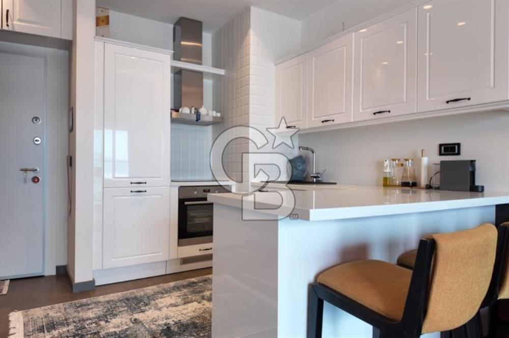 Folkart Vega’da Satılık 1+1 Lüks Eşyalı Yüksek Kat Full Deniz Manzaralı Daire 