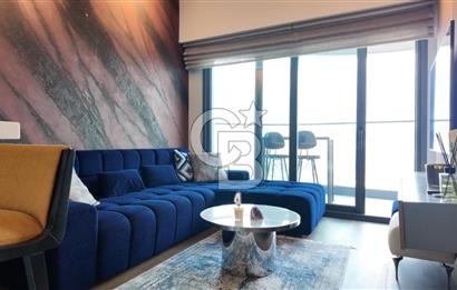 Folkart Vega’da Satılık 1+1 Lüks Eşyalı Yüksek Kat Full Deniz Manzaralı Daire 