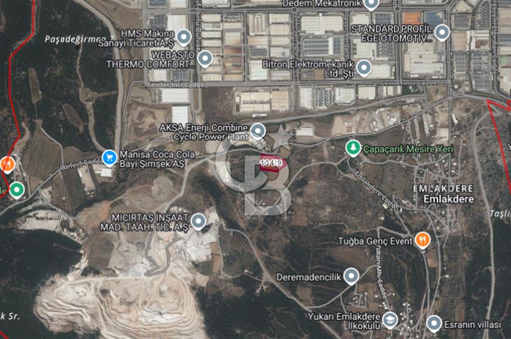 Manisa Organize Sanayi Bölgesi Emlakdere Sınırında Satılık Tarla