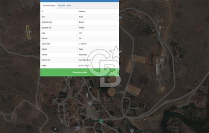 AYAŞ BAYAT MAH TEK TAPU 1130M2
