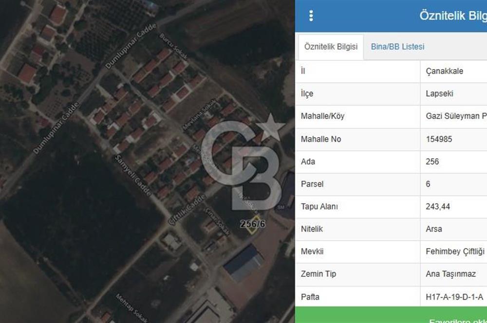 ÇANAKKALE LAPSEKİ BOĞAZ VE KÖPRÜ MANZARALI SATILIK İMARLI ARSA